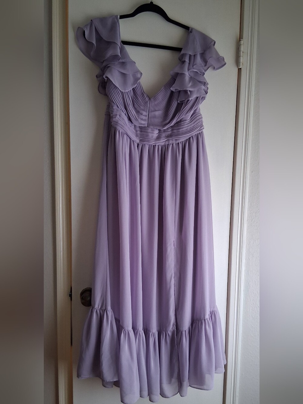 Birdy Grey Lavender Ginny Chiffon Maxi Dress